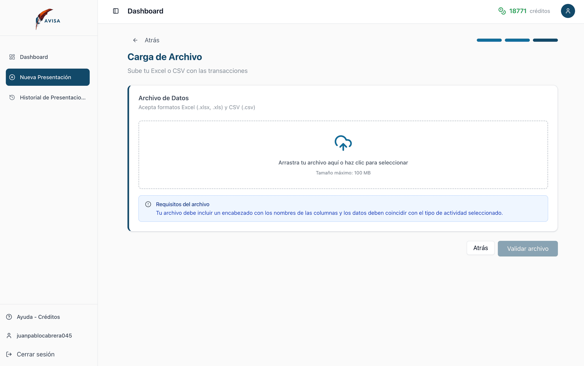 Carga Manual o por Lote